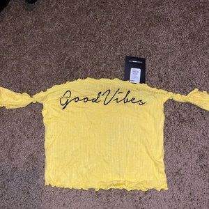Good vibes yellow shirt